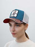 Бейсболка GOORIN BROTHERS арт. 101-0144 (голубой / красный)